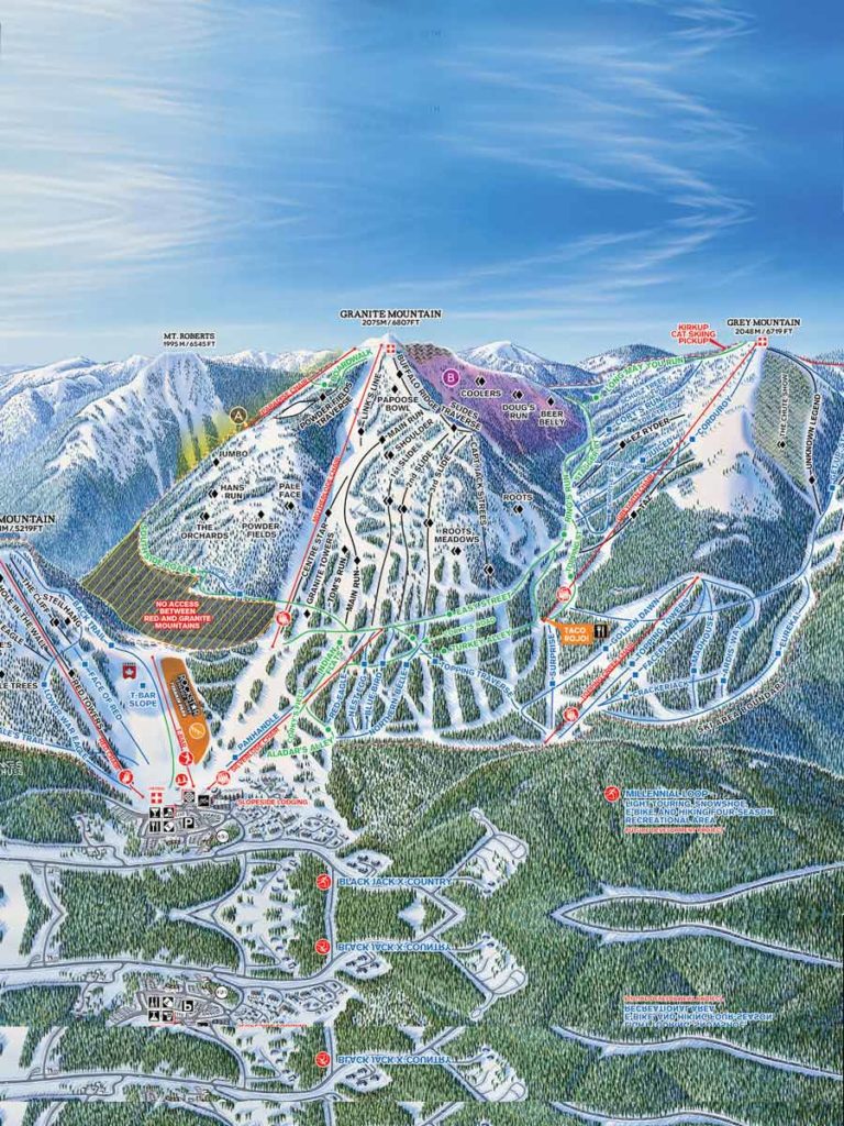 Red Mountain Resort Trail map