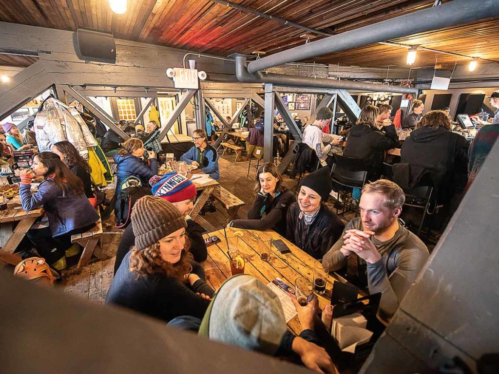 Friends eating together.