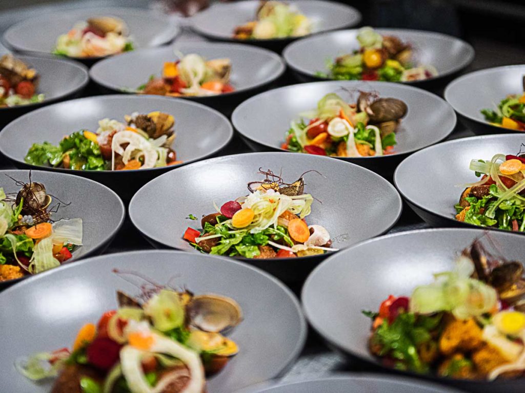Table Of Catered Food.