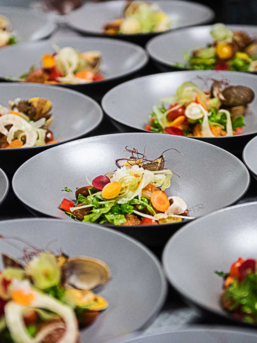 Table Of Catered Food.