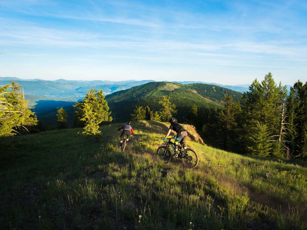Bikers On Rossland Mountain.