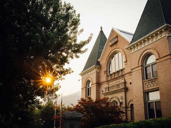 Brick Building In Rossland.